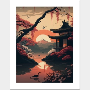 Japanese Garden Posters and Art